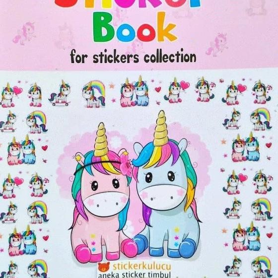 

Buku Stiker / Album Stiker / Stier Book Unicorn