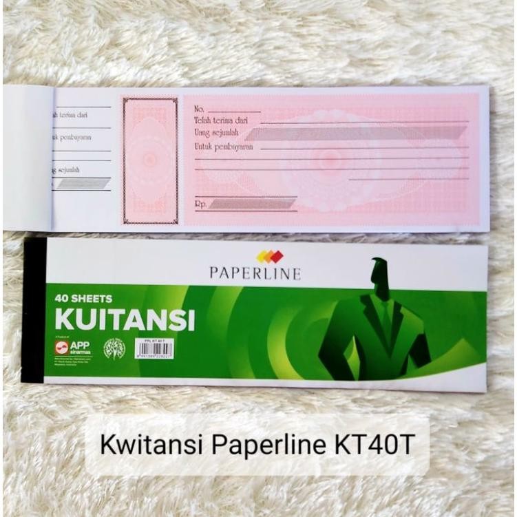 

Buku Kwitansi/Kuitansi Paperline KT40T(Tanggung)/K88