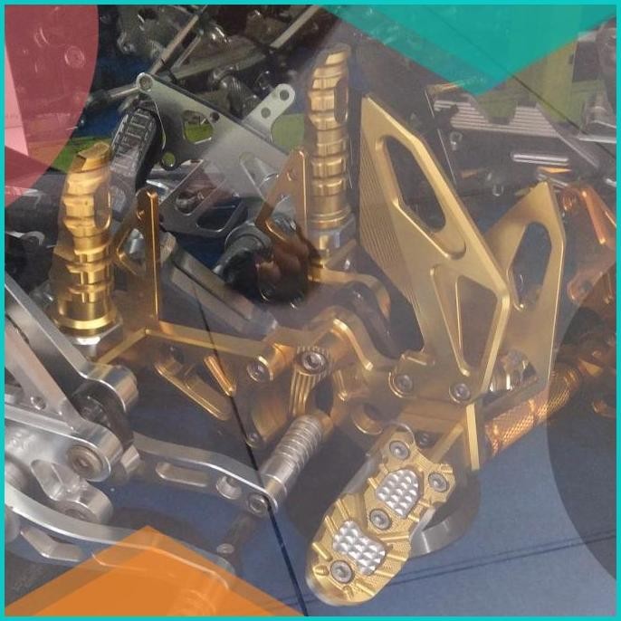 Foostep Depan Belakang Kawasaki Klx-150 / Deltracker-150 NUI Original