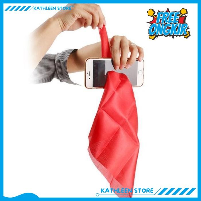 MAINAN SULAP KAIN TEMBUS HP SILK SCARF THRU HANDPHONE MAGIC TRIK AJAIB KATHLEEN STORE GRATIS ONGKIR 