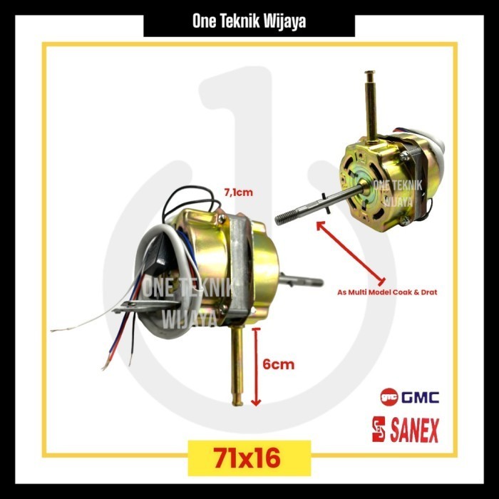 DINAMO KIPAS ANGIN SANEX WALLFAN GMC / MOTORAN KIPAS UNIVERSAL 16INCH