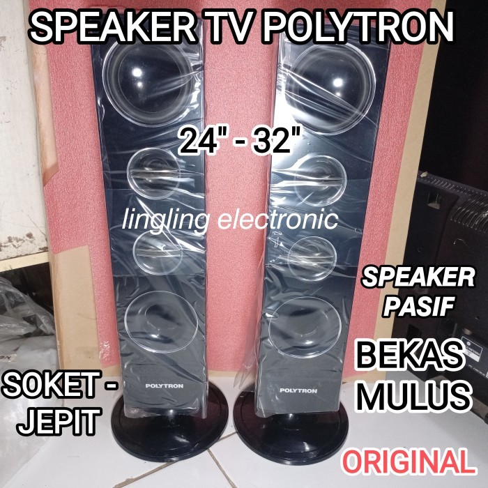 SPEAKER TV POLYTRON TOWER PASIF 32" ORIGINAL BEKAS MULUS