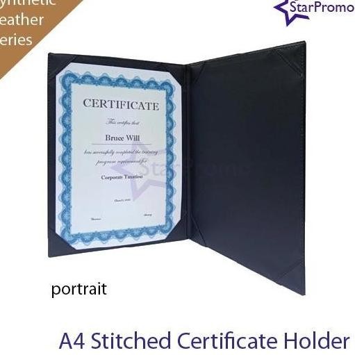 

! TERLARIS MAP SERTIFIKAT KULIT EXCLUSIVE CERTIFICATE HOLDER A4 FOLIO