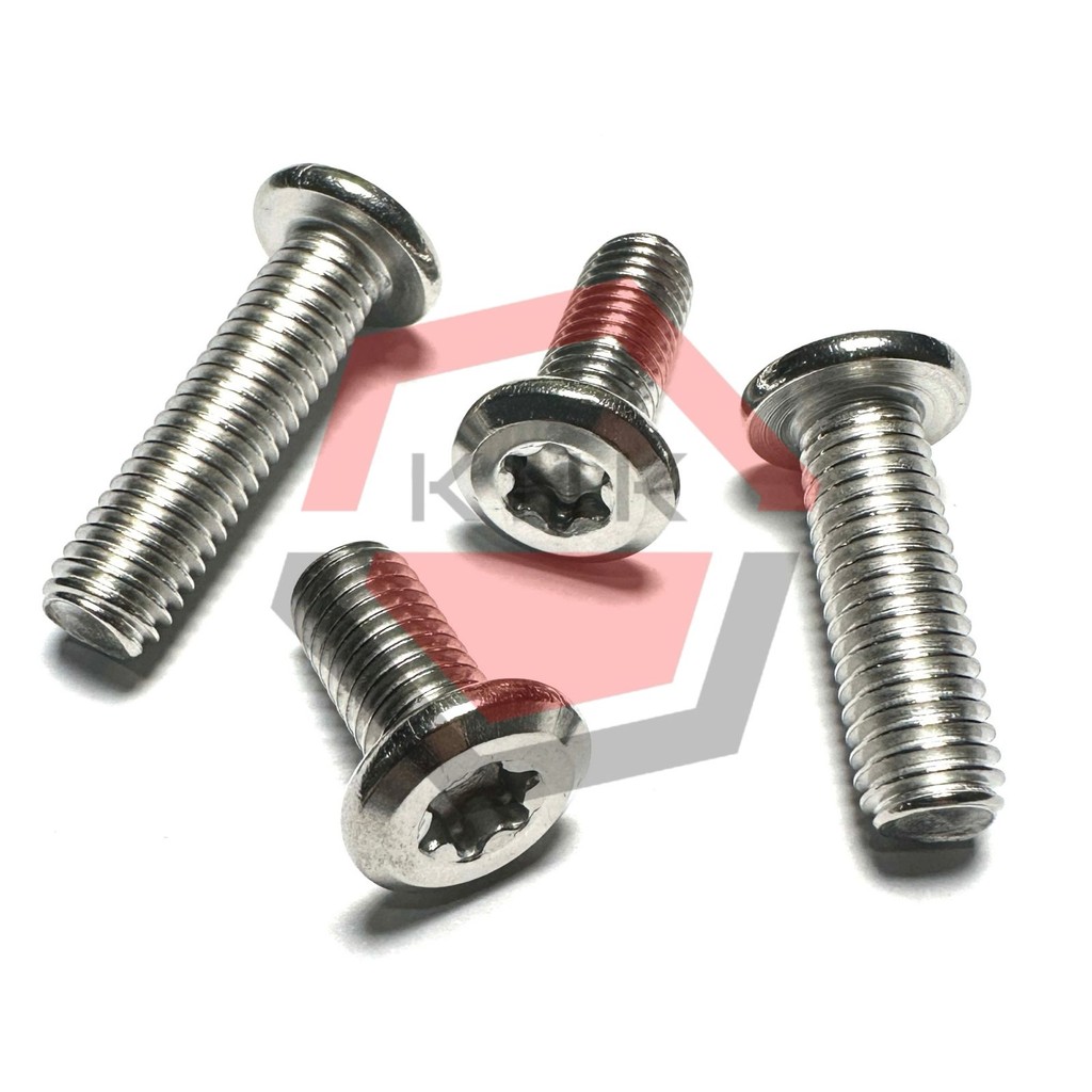 BAUT CHAMFERED HEAD TORX M8x20 STAINLESS STEEL