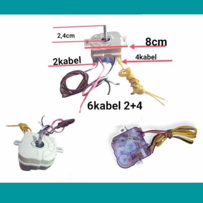 TIMER 6 KABEL DUDUKAN MIRING MESIN CUCI 2 TABUNG TOSHIBA