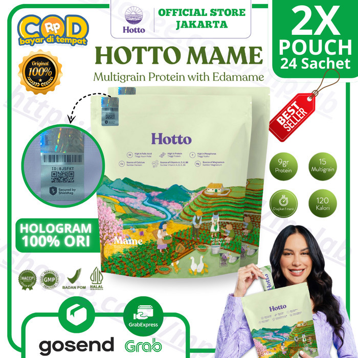 

Most Recommended!!! New Hotto Mame Protein Multigrain With Edamame 2 Pouch 24 Sachet Terlaris