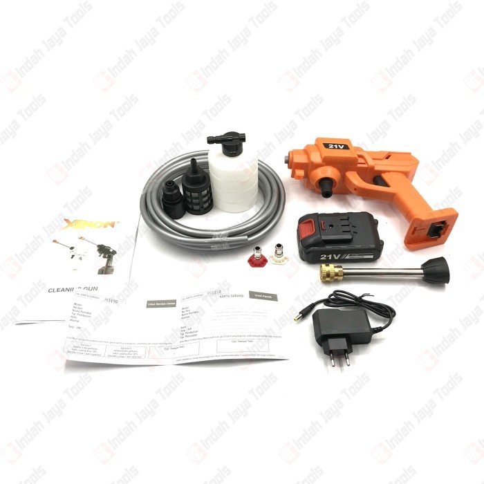 Xenon Hpw2160 21V Jet Cleaner Cordless Baterai Mesin Cuci Motor Ac Terbaik