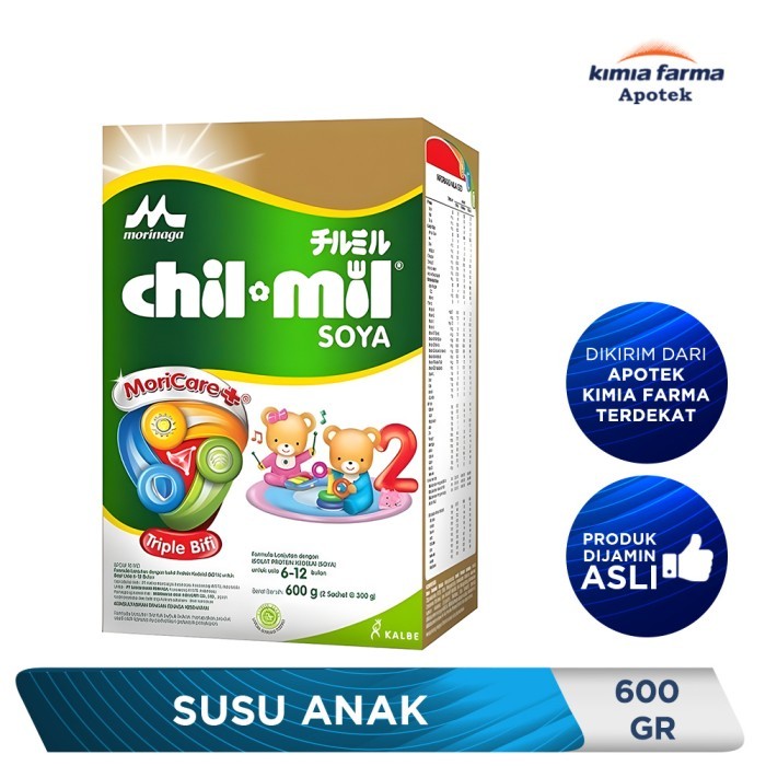 Morinaga Chil Mil Soya 600 Gr / Susu Anak / Kimia Farma