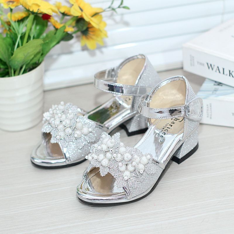 Sol Empuk Sandal Anak Perempan Heel Ank Kecil Sandl Kondangan Shandal Hil Model Baru Viral Trending 