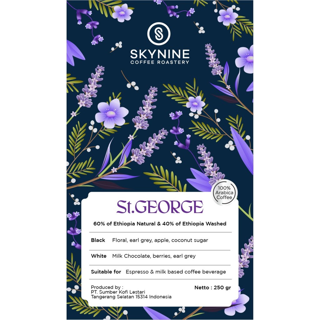 

St. George Espresso Blend 100% Biji Kopi Arabika Premium Sky Nine 250Gr New