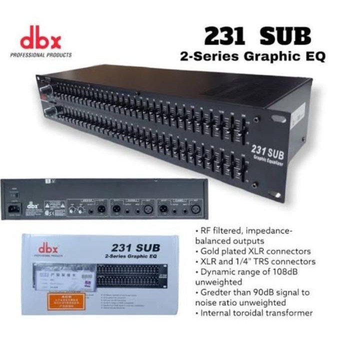 Equalizer DBX 231 Sub / DBX 231SUB Output sub Grade A