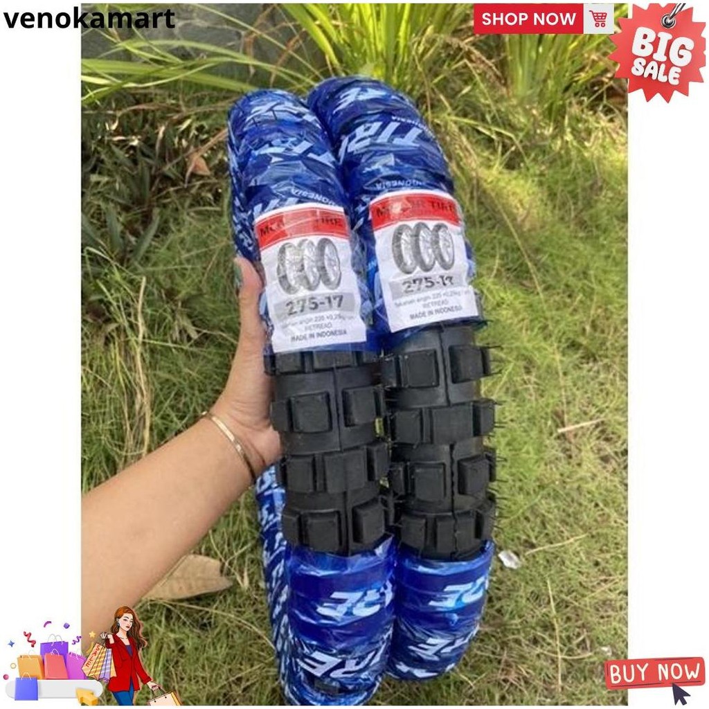 Paket Hemat Ban Cross Tahu Sepasang Ukur 2.50 Dan 275 Ring 17 D Promo 10.10