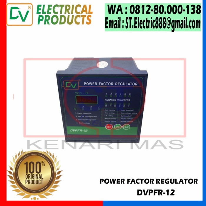 Power Factor Regulator 12 Step Dv / Dvpfr-12 / 220 V / 380V