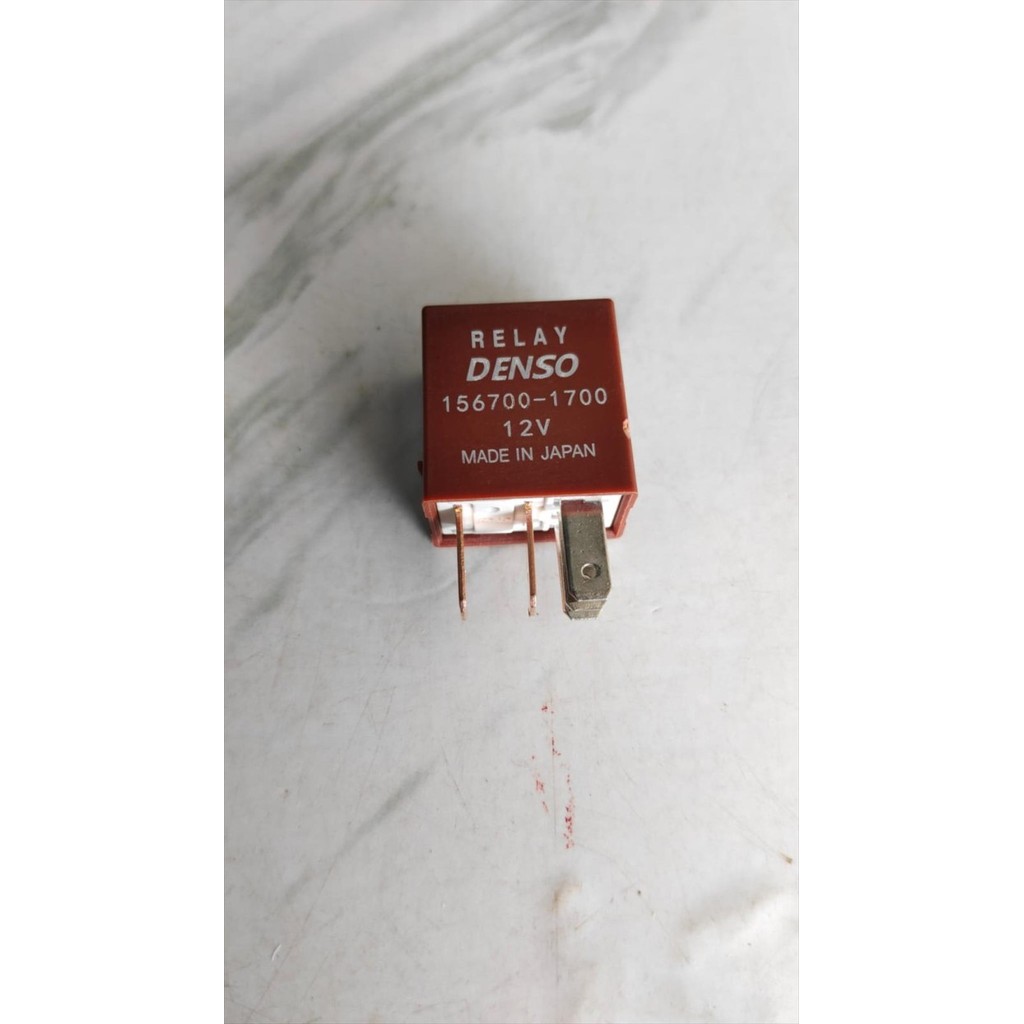 Relay Lampu Avanza Denso 12V Kaki 5 Coklat Original 156700-1700