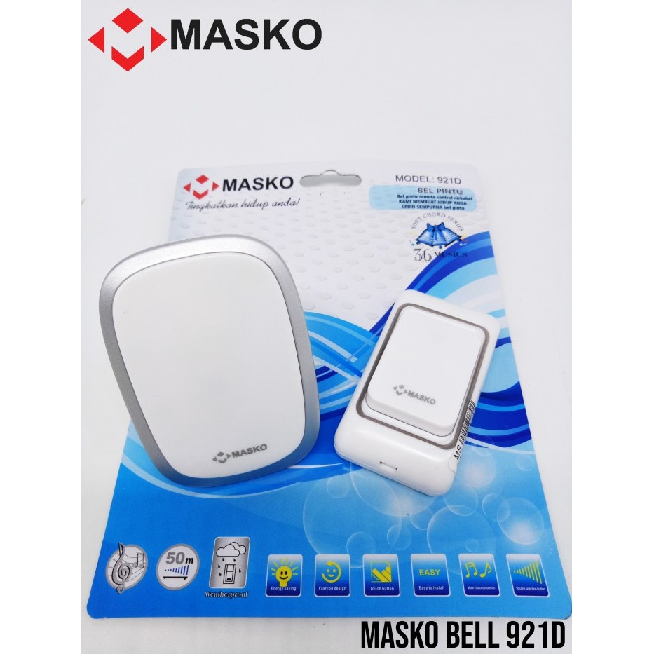 Bel Pintu 36 Musik Wireless / Bell Rumah /Door Tanpa Kabel Masko