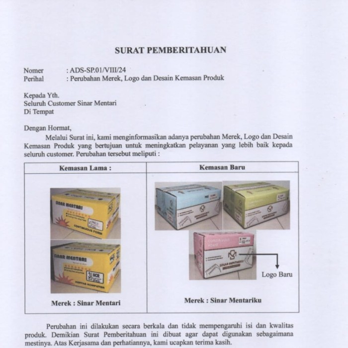 

Continuous Form 9.5X11, 3 Ply Prs/Full Sinar Mentari Terlaris