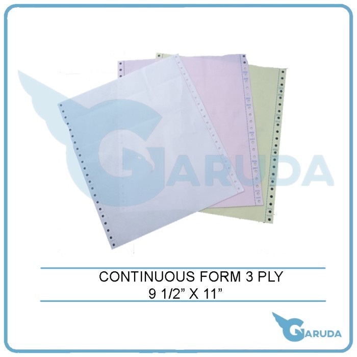 

Continuous Form / Kertas Komputer Paper Print 9 1/2" X 11" 3 Ply (K3) Diskon