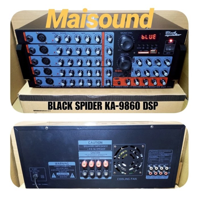 Termurah Amplifier Blackspider Ka 9860 Dsp Ampli Black Spider Ka9860