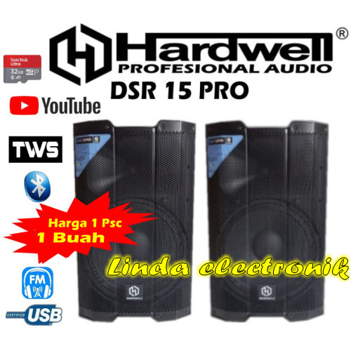 Termurah Speaker Aktif Hardwell Dsr 15 Pro Dsr15 Pro Dsr 15Pro 1 Buah / 1 Psc