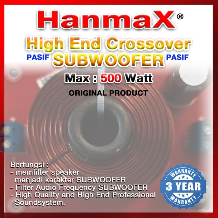 Terlaris Crossover Pasif Frekwensi Subwoofer