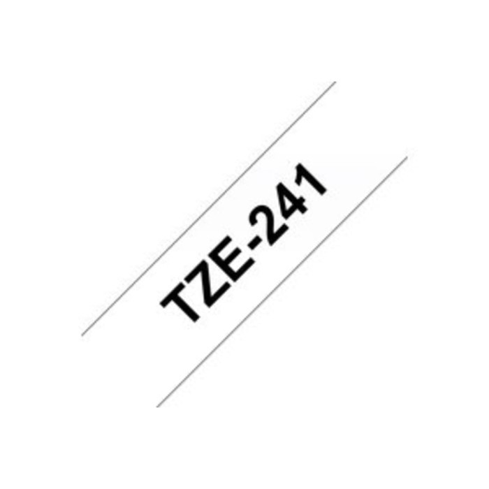 

Brother Label Tape Tze 241 18Mm Black On White Barangbaru