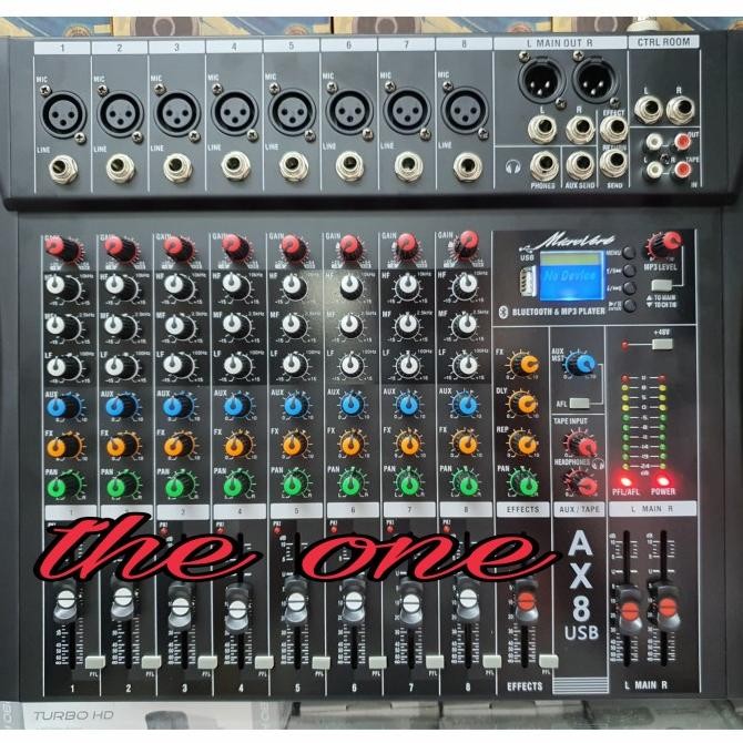 MIXER AUDIO ALESIS 8 CHANNEL AX8N (BLUETOOTH,USB,MP3)