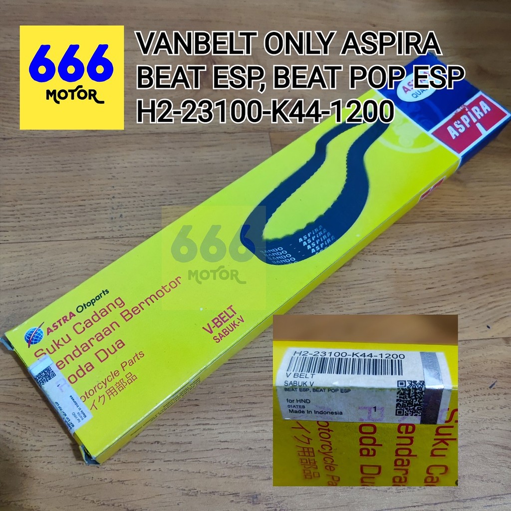 VANBELT ONLY ASPIRA H2-23100-K44-1200 BEAT ESP, BEAT POP ESP