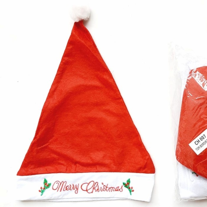 

NEW! NEW Topi Natal Premium Cosplay Kostum Santa Hat Murah Topi Rusa Merah - CH007 MC BIASA Limited