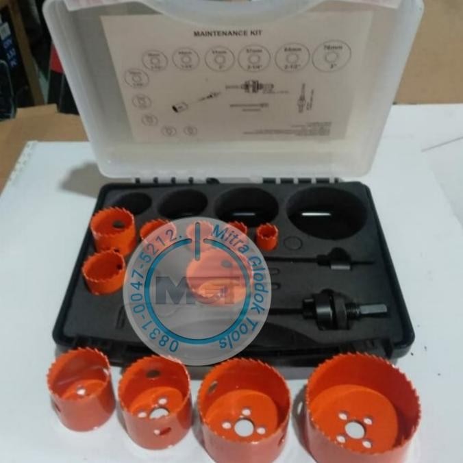Hole Saw Metal Set Mata Bor Gergaji Bulat untuk melubang Plat / besi