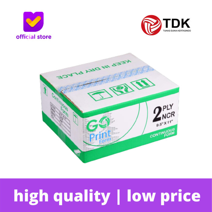 

Go-Print Continuous Form 91/2 X 11 2 Ply (K2) Terlaris