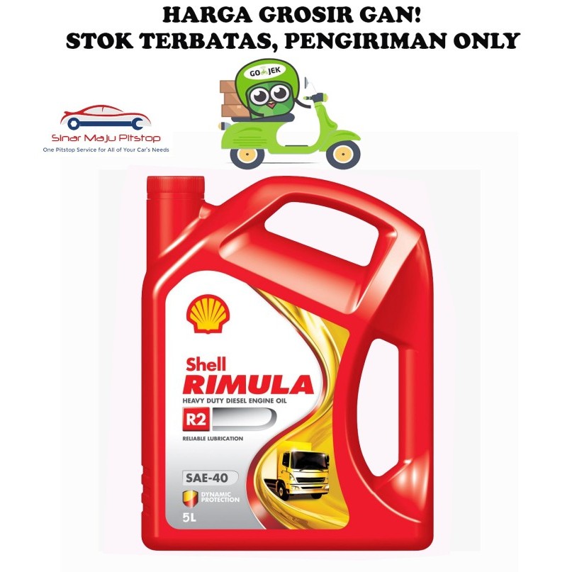 Promo Jual Rugi Shell Rimula R2 Sae 40 Oli Mesin Mobil Diesel 5 Ltr Harga Spesial