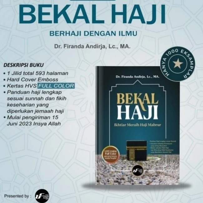 Promo Cuci Gudang Original Buku Bekal Haji Ust Dr Firanda Andirja Harga Spesial