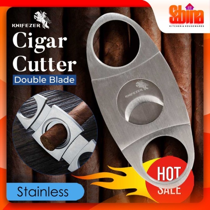

Terlaris Cohiba Pemotong Cerutu Cigar Cutter Double Blade - EC-50A SALE