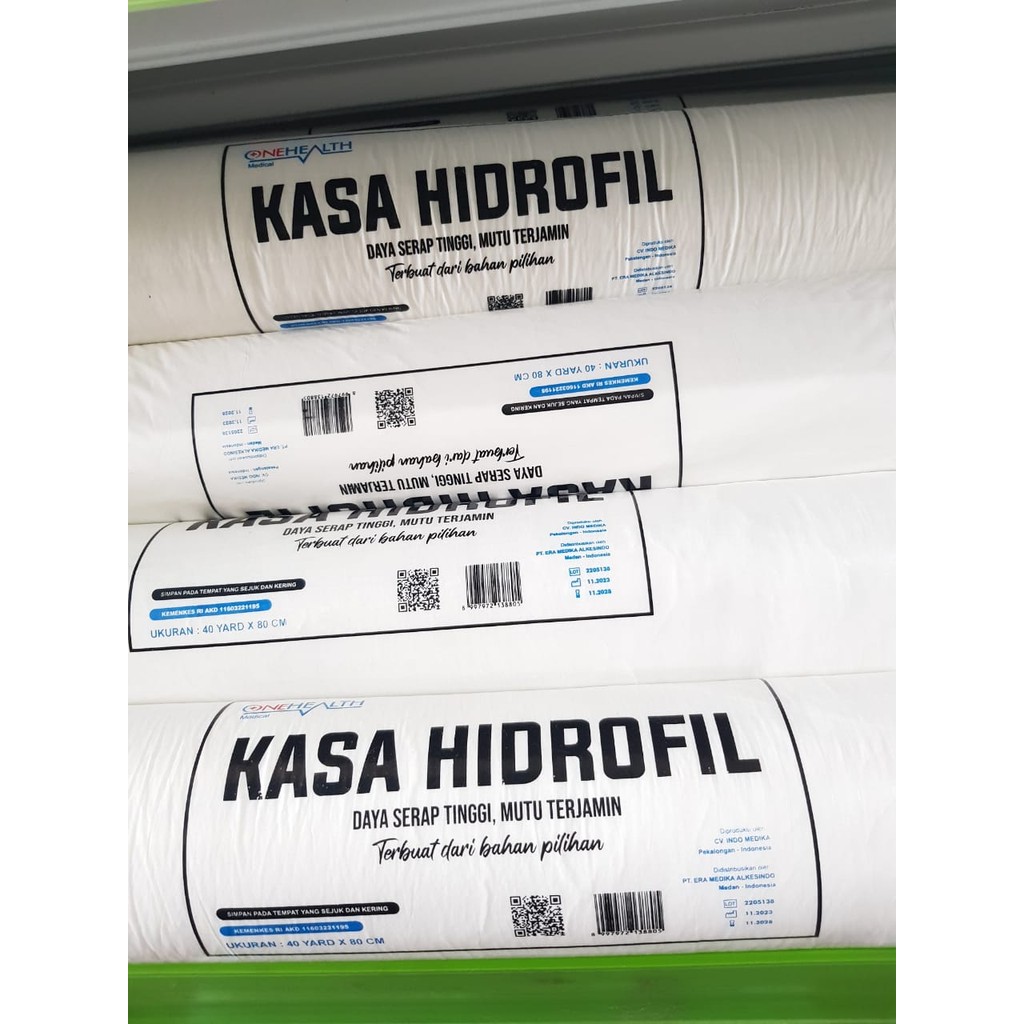 Kasa Hidrofil 40 x 80 Onehealth / Kasa Gulung 40 Yard X 80cm Onehealth