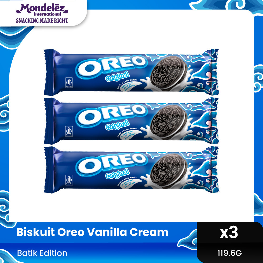 

OREO BATIK VANILLA CREAM 119.6G x 3