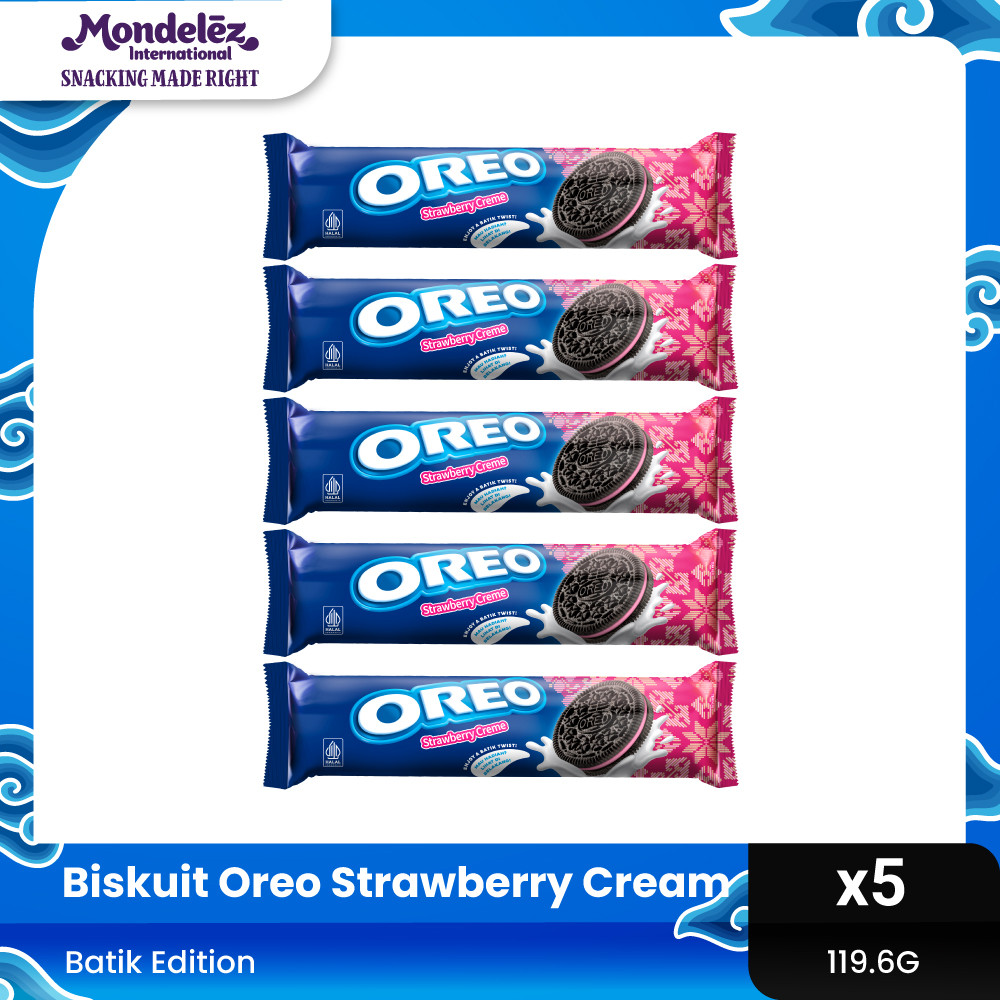 

OREO BATIK STRAWBERRY CREAM 119.6G x 5