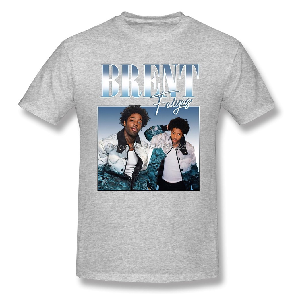 Kemeja Unisex BRENT FAIYAZ-Kemeja Tur Rap Hip Hop Vintage tahun 90-an yang Menginspirasi, Kaos Brent