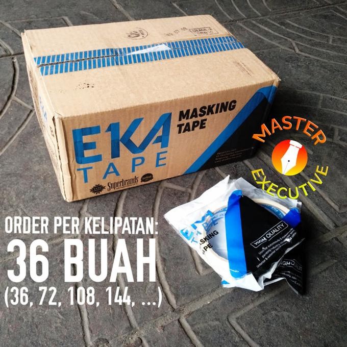 

Eka Paper Tape 22 mm x 20 Y / Masking / Solasi / Lakban Kertas 1 Inch