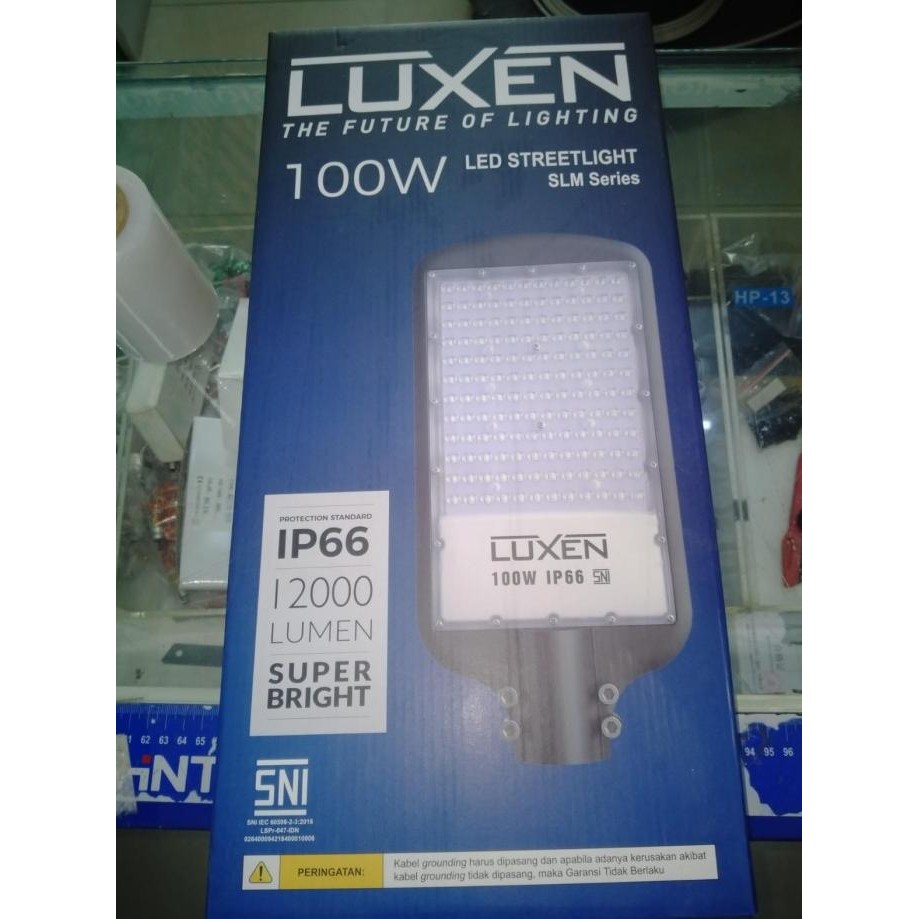 Lampu Pju Led Luxen 100Watt 100Lm/W Ip65 6000K Pju100Slmcdl  Ready
