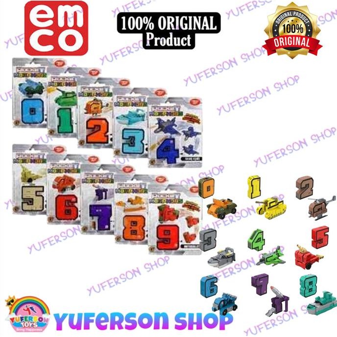 FIGUR SET EMCO Pocket Morphers Number Set - 10 Pcs