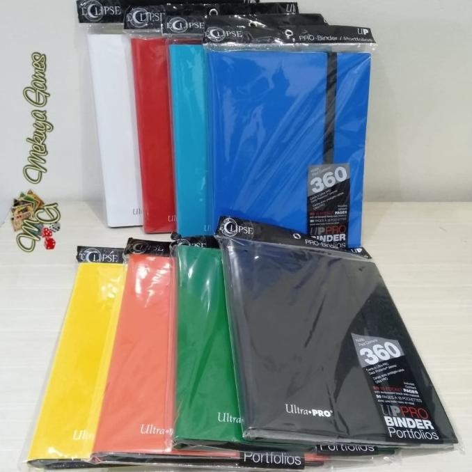 

NEW Ultra Pro Eclipse 9-Pocket PRO-Binder-Jet Black Buku Sleeves 360 Kartu