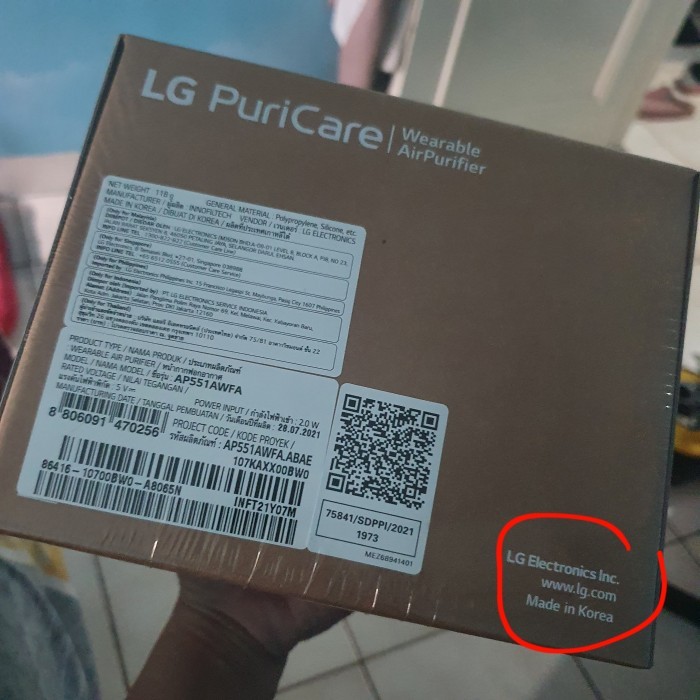 Terbaru Lg Puricare Wearable. Lg Air Purifier Masker..
