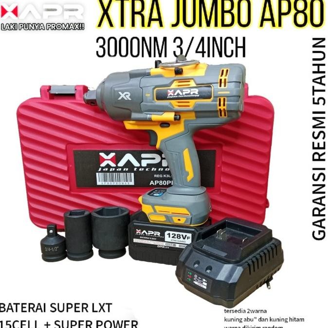 TERLARIS - AP80 APR impact wrench xtra jumbo 3/4inch type AP80 3000NM Untuk Truk