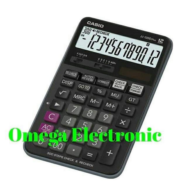 

BEBAS ONGKIR - Casio Calculator JJ 120D Plus - Check & Correct Kalkulator Desktop