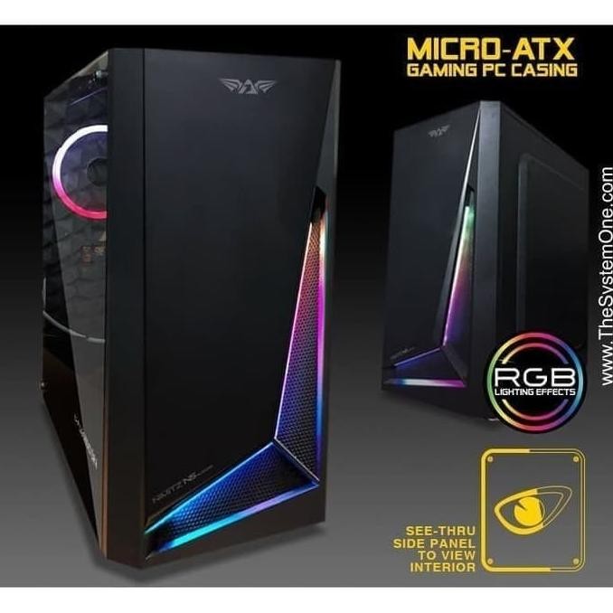 Casing Armageddon Nimitz N5 Aurora - Micro Atx - Black Edition Promo