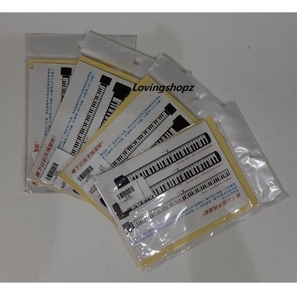 Baru Sticker Piano Keyboard Untuk 54 Tuts, 61 Tuts, 88 Tuts