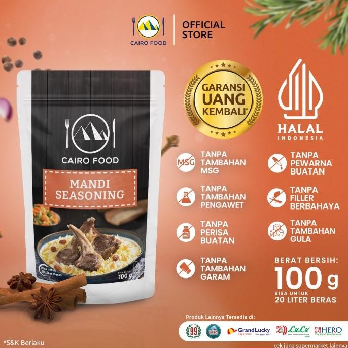 

Bumbu Nasi Mandi Cairo Food - 100 gram