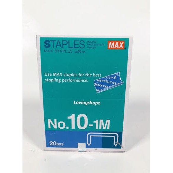 Baru Isi Stapler Max No.10-1M, Isi Stapler Hd10