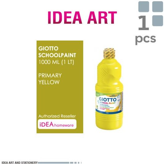 

Giotto School Paint 1000 ml Primary Yellow Kuning Cat Air Poster 1 L