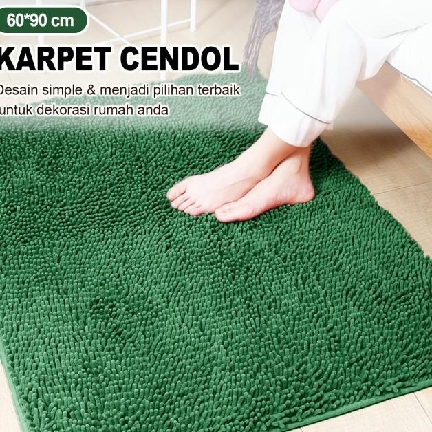 Karpet Keset Cendol Crofiber Tebal Besar Uk 60 X 90 Cm Anti Licin Bulu Lembut | D5 B2